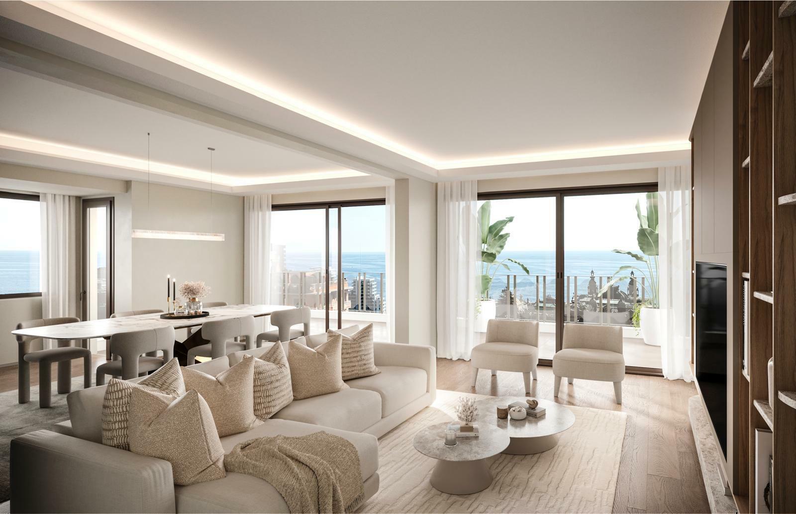 Riviera Palace – Appartement rénové et meublé avec vue mer et Casino