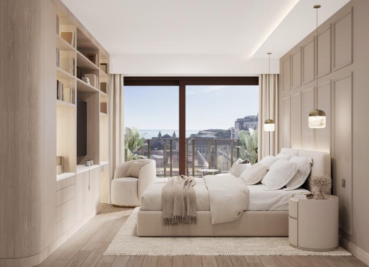 Riviera Palace – Appartement rénové et meublé avec vue mer et Casino