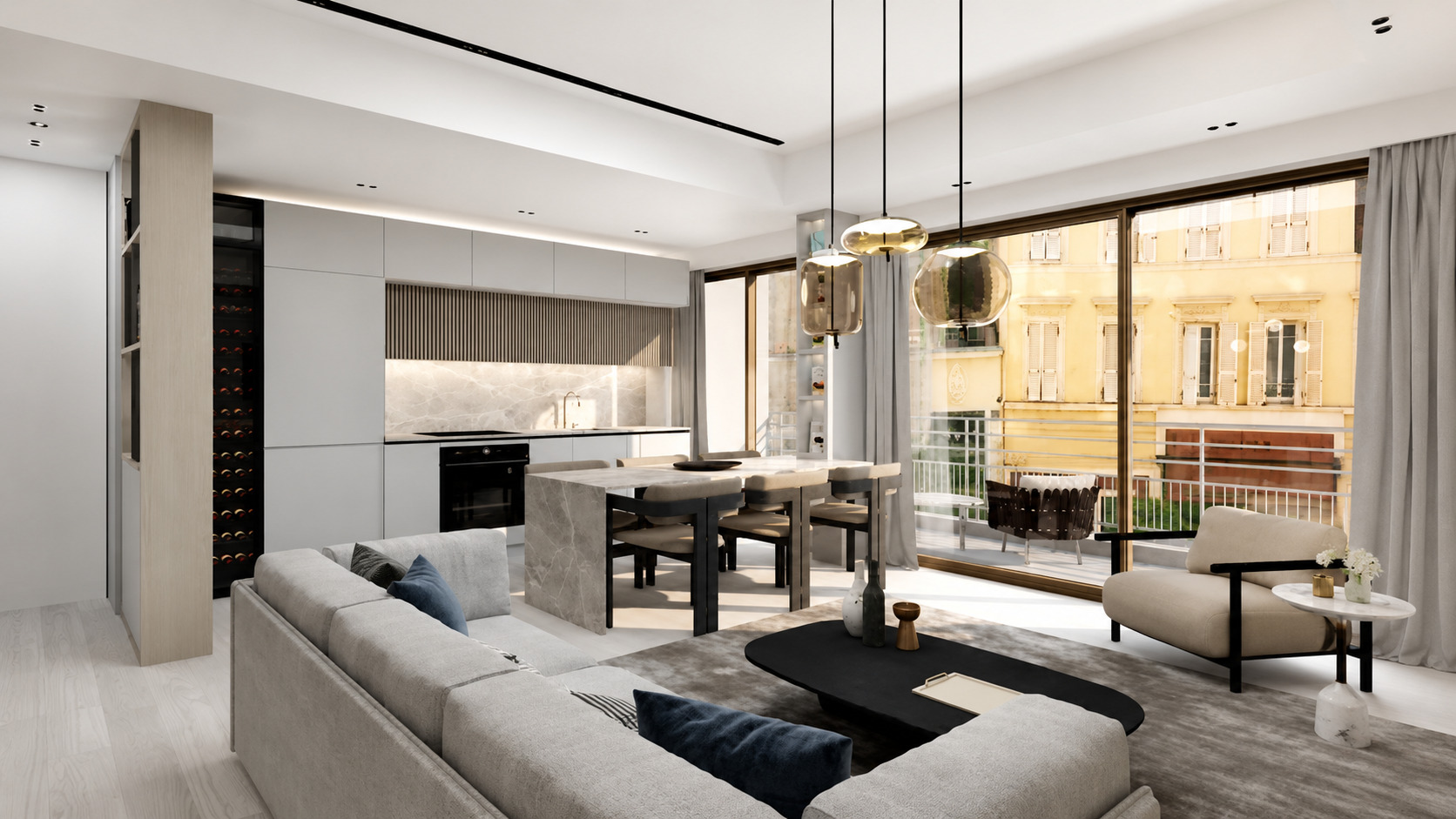 Appartement de 3 pièces rénové - Condamine - Vue échappée sur le Circuit F1