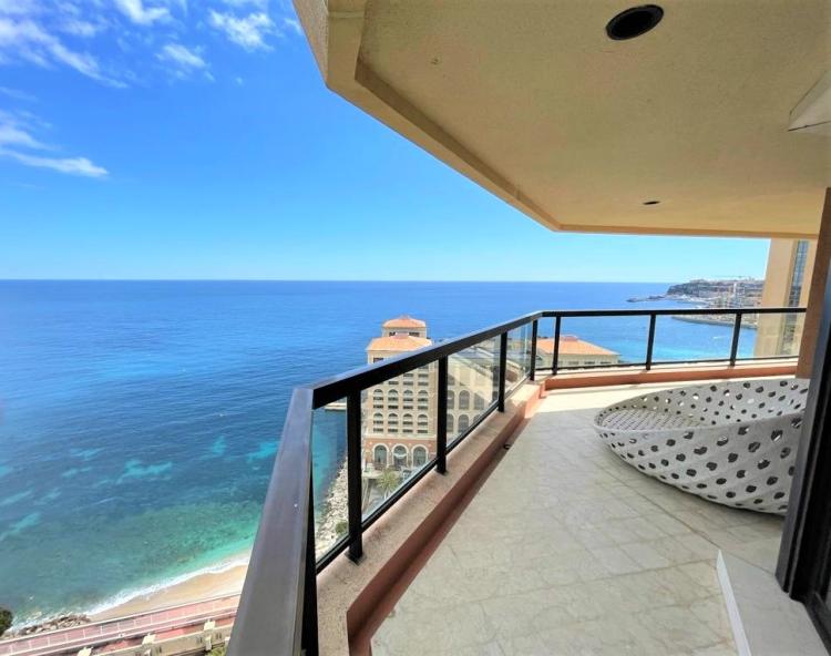 Monte Carlo Sun – Superbe 4 pièces avec vue mer panoramique